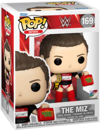 Pop! WWE The Miz figure holding Money in the Bank briefcase, collectible toy from Ralphie's Funhouse series.