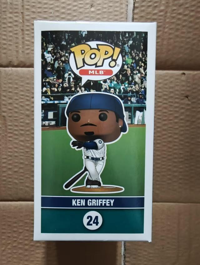 Rare Pop! MLB Seattle Mariners Ken Griffey Jr. error box collectible at Safeco Field, by Ralphie's Funhouse.