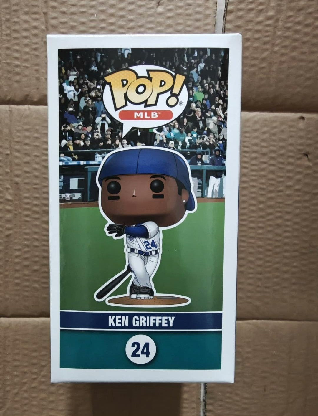 Rare Pop! MLB Seattle Mariners Ken Griffey Jr. Rookie Error Box figure by Ralphie's Funhouse, LE100, featuring collectible packaging.
