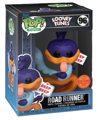 Colorful Road Runner cartoon character from Ralphie's Funhouse, featuring bright feathers and a cheerful expression.