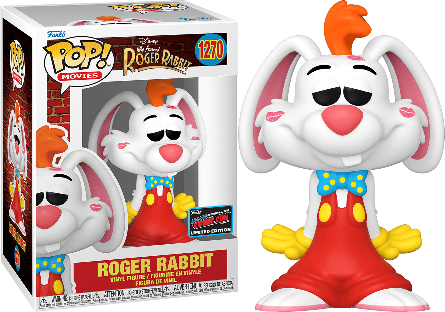 Colorful Roger Rabbit plush toy from Ralphie's Funhouse, featuring vibrant character details and playful design.