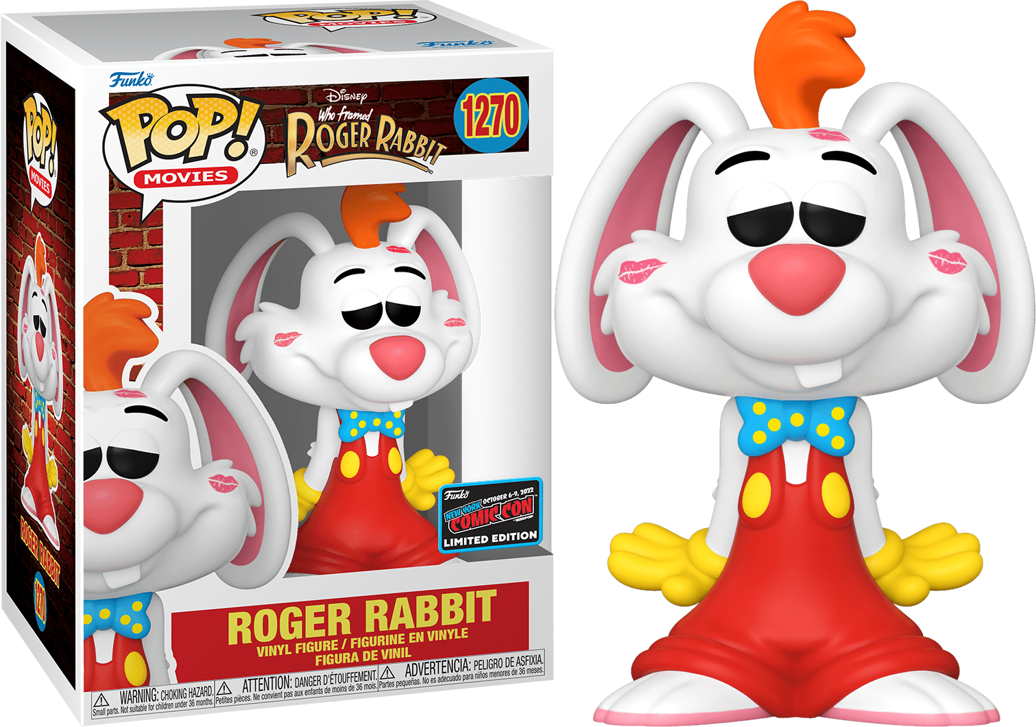 Colorful Roger Rabbit plush toy from Ralphie's Funhouse, featuring vibrant character details and playful design.