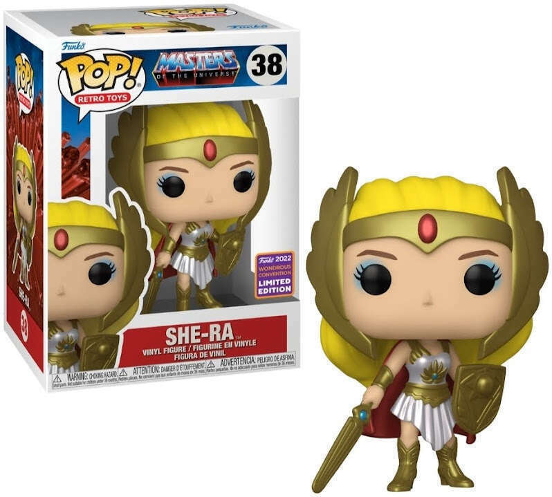 She-Ra action figure from Ralphie's Funhouse, featuring detailed costume and accessories, standing in a dynamic pose.
