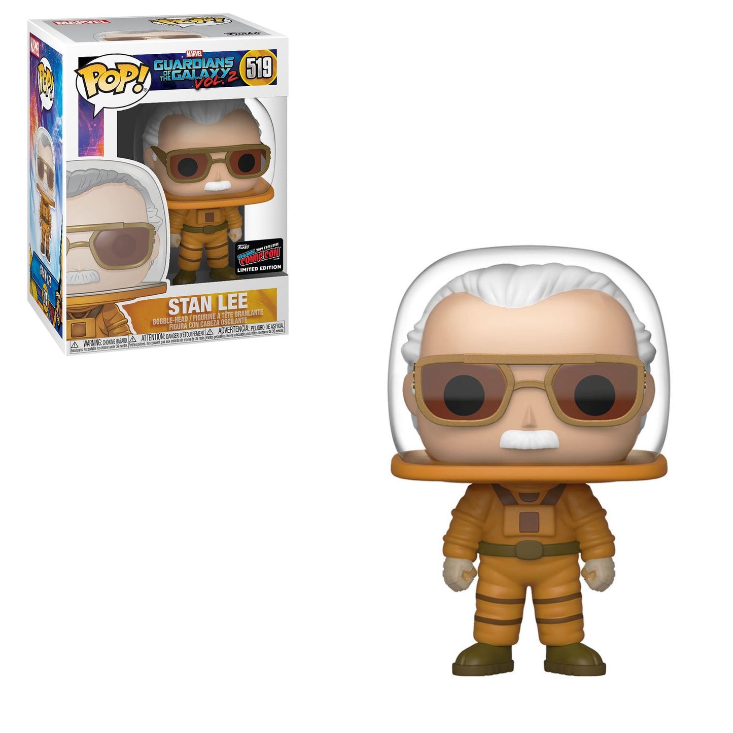 Ralphie's Funhouse Stan Lee Guardians of the Galaxy Vol. 2 collectible figure at NYCC, detailed comic character design
