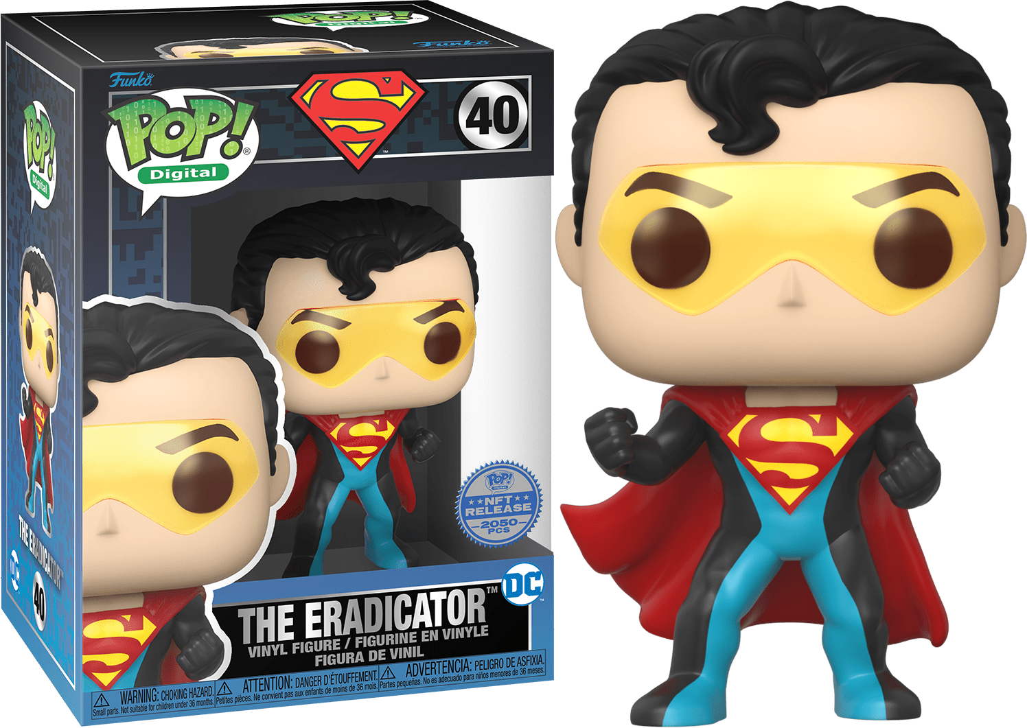 The Eradicator toy from Ralphie's Funhouse, featuring a detailed action figure with vibrant colors and dynamic pose.