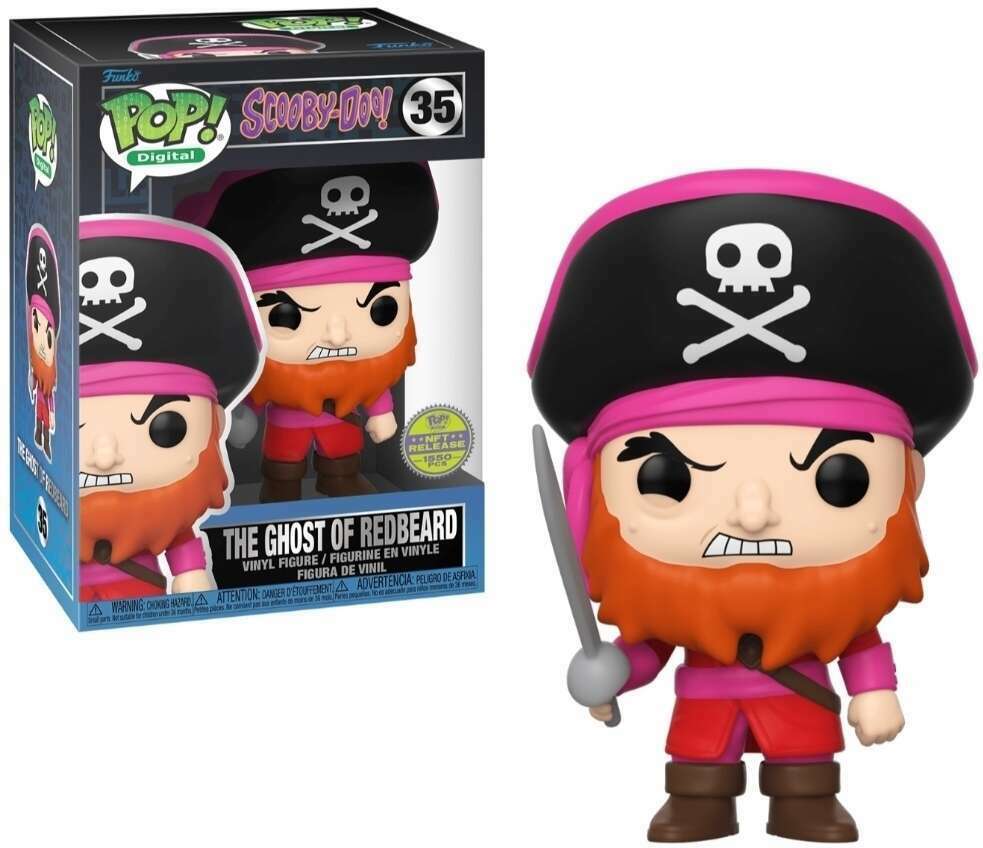 The Ghost of Redbeard toy from Ralphie's Funhouse, featuring a spooky pirate ghost figure with red beard and pirate attire.