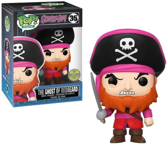 Ralphie's Funhouse The Ghost of Redbeard vinyl art toy featuring a ghostly pirate with red beard and detailed design.
