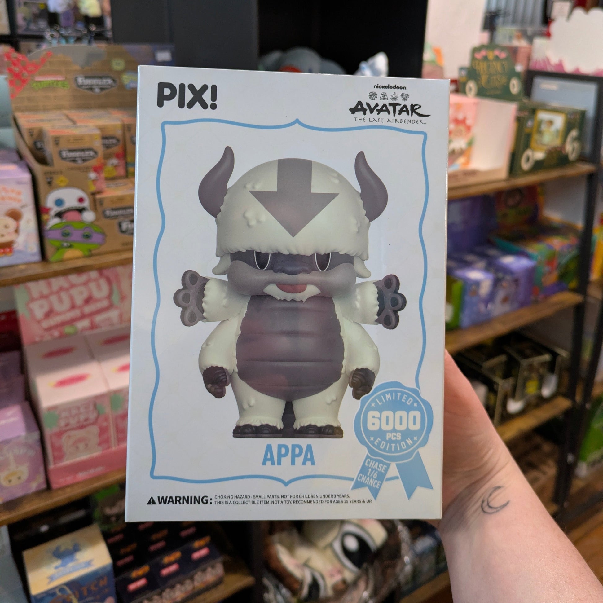 Avatar The Last Airbender Appa vinyl figure by Ralphie's Funhouse, detailed PIX collectible with a rare chase version.