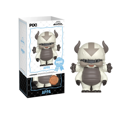Avatar The Last Airbender Appa PIX vinyl figure by Ralphie's Funhouse, detailed 6-inch collectible with chase variant chance.