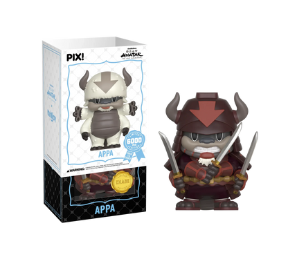 Avatar The Last Airbender Appa PIX vinyl figure by Ralphie's Funhouse, detailed white and blue Airbender character collectible.
