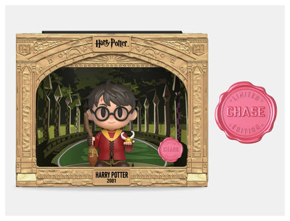Harry Potter LE7500 PIX Classic Vinyl Figure from Ralphie's Funhouse, featuring Harry in wizarding robes and wand, front view.