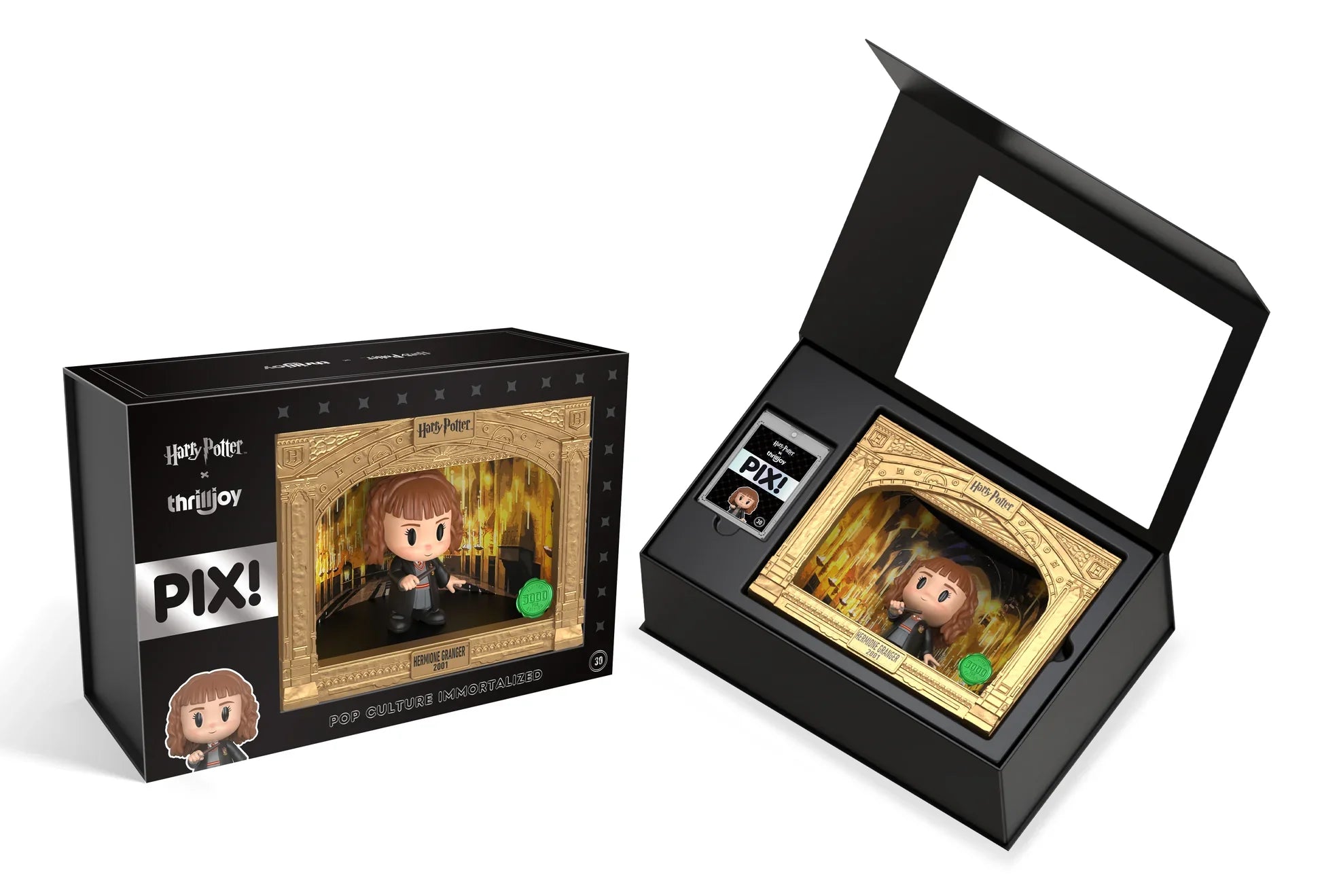 Hermione Granger vinyl figure from Harry Potter Wizarding World by Ralphie's Funhouse, classic PIX style, 1 in 6 chance at chase.
