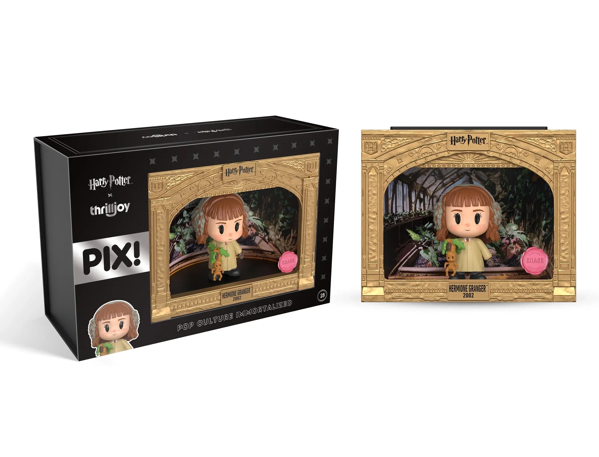 Hermione Granger vinyl figure from Harry Potter and the Wizarding World by Ralphie's Funhouse, classic PIX style with collectible details.