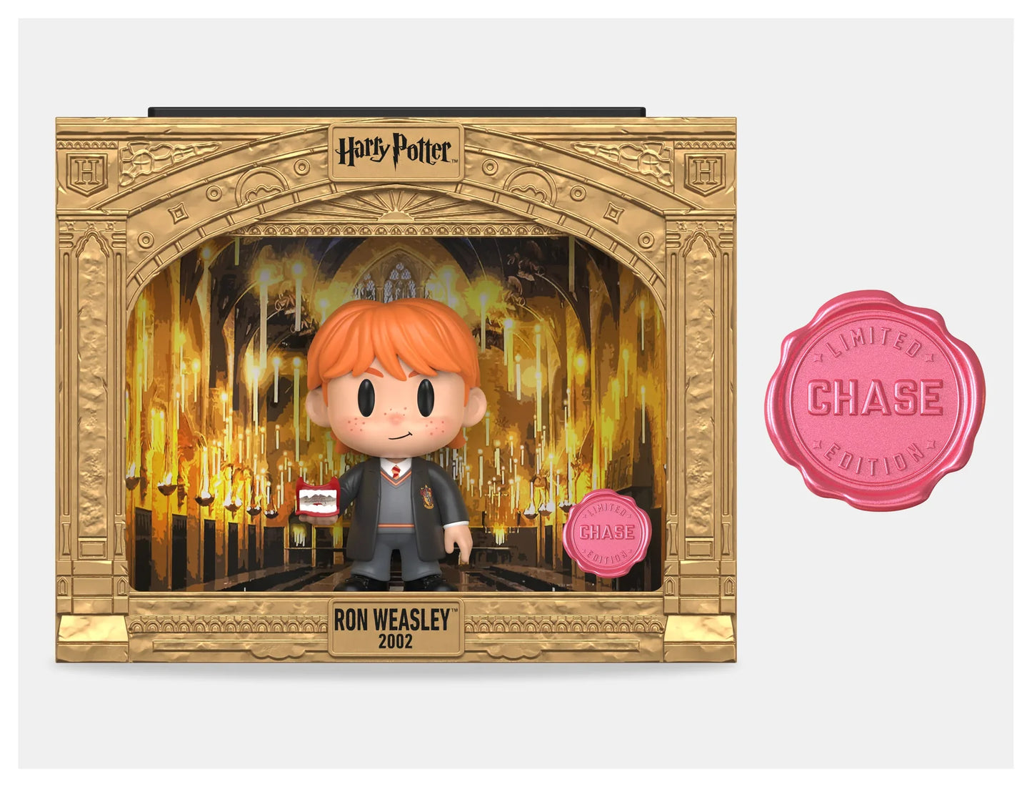 Ron Weasley vinyl figure from Harry Potter Wizarding World by Ralphie's Funhouse, classic PIX style with a chance of Chase variant.