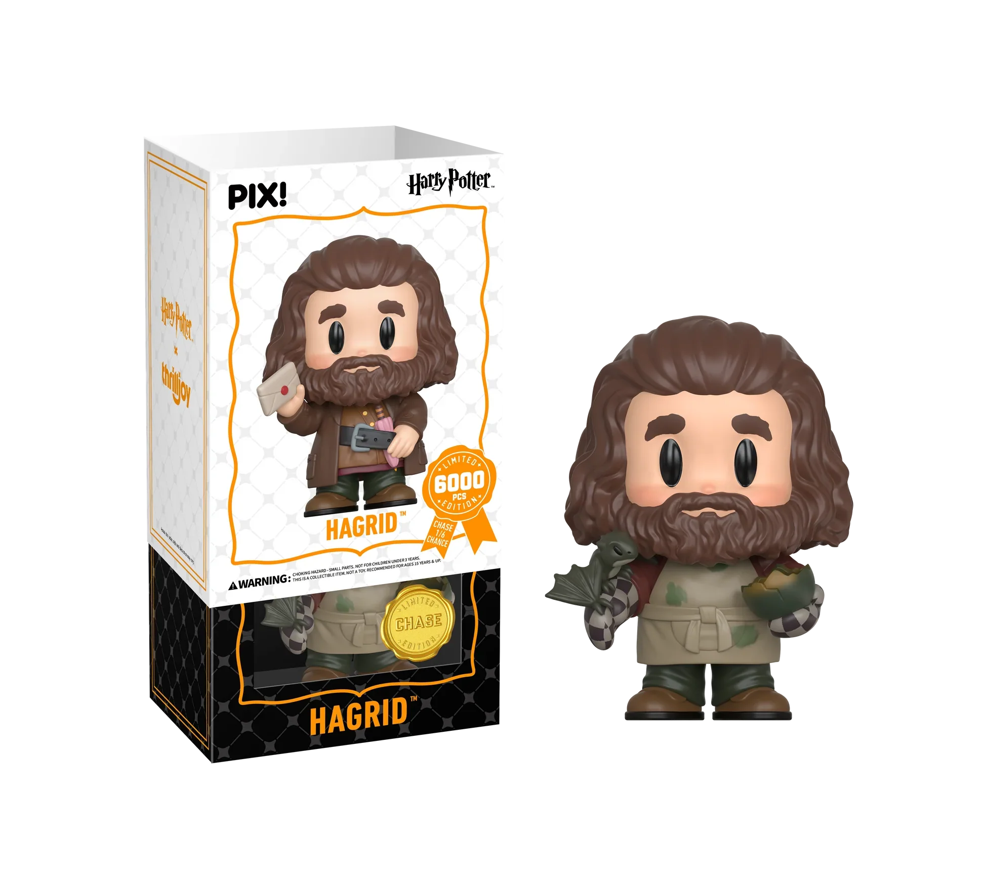 Rubeus Hagrid vinyl figure from Harry Potter and The Wizarding World by Ralphie's Funhouse, detailed collectible with exclusive design.
