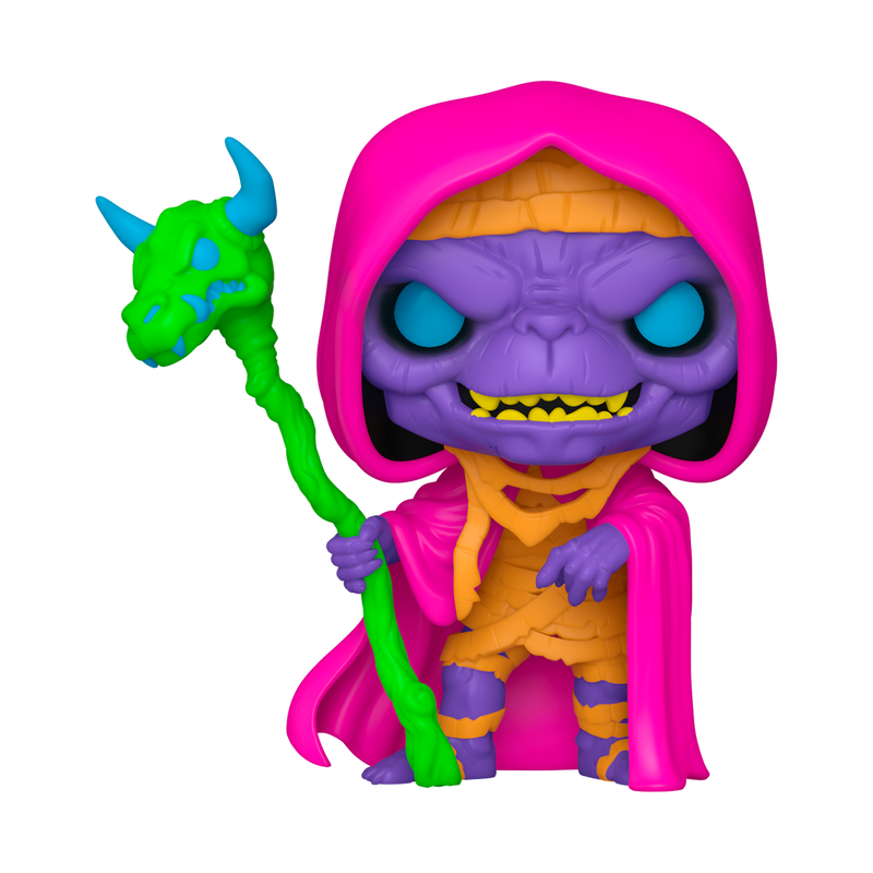 Thundercats Mumm-Ra Pop! figure with black light glow in protector, collectible toy from Ralphie's Funhouse.