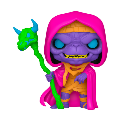 Thundercats Mumm-Ra Pop! figure with black light glow in protector, collectible toy from Ralphie's Funhouse.