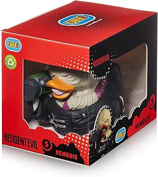 Resident Evil Nemesis TUBBZ boxed edition vinyl rubber duck figure by Ralphie's Funhouse, collectible official Resident Evil merchandise.