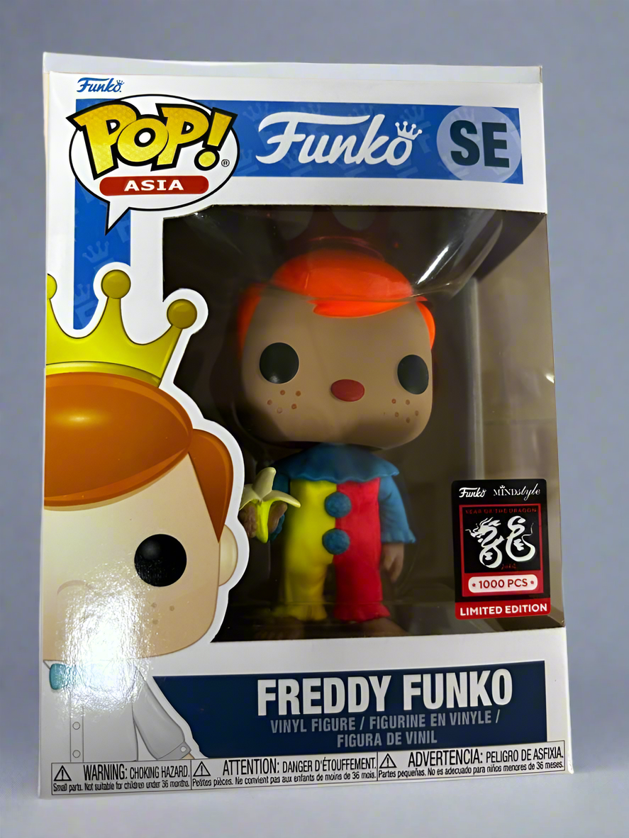 Unreleased Pop! Asia figure of Freddy Funko as Monkey Shriner with Pop Armor from Ralphie's Funhouse, limited edition LE1000.