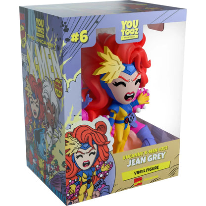 YouTooz Marvel X-Men Uncanny X-Men #281 Jean Grey collectible vinyl figure, detailed pose with classic costume and red hair.