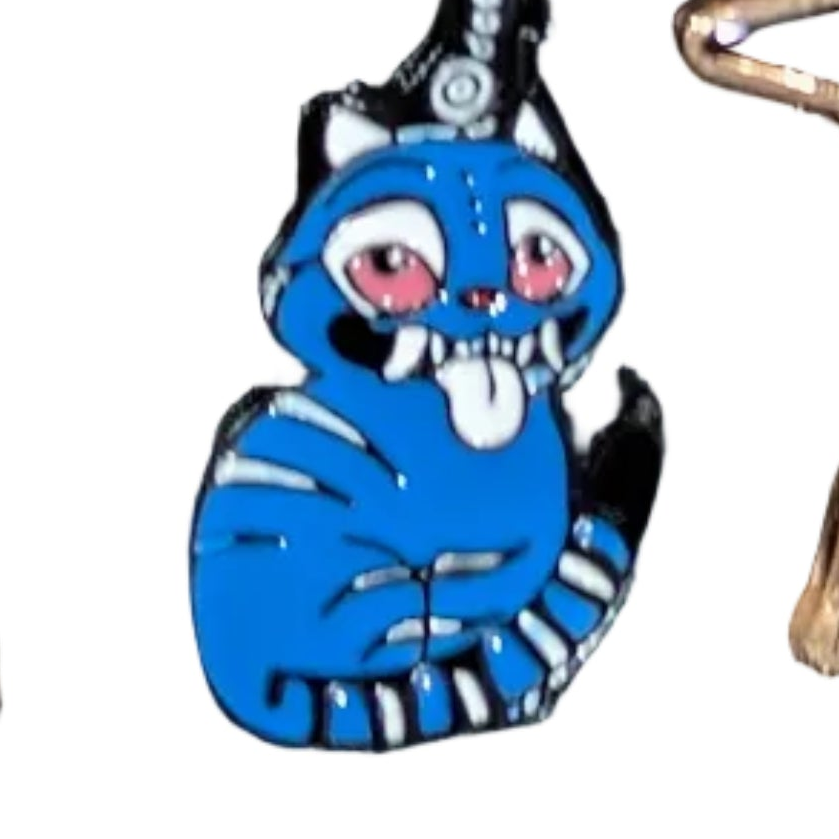 K-POP Demon Hunters enamel pendant necklace featuring a character icon, crafted by Ralphie's Funhouse.