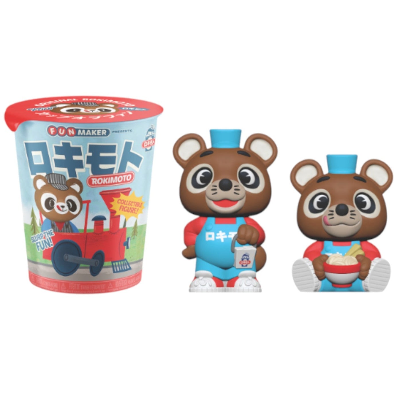 Set of 6 Ralphie's Funhouse Funmaker Inc. ROKIMOTO Series 2 figures with 1 in 4 chance at SLURPRISE! collectible toys.