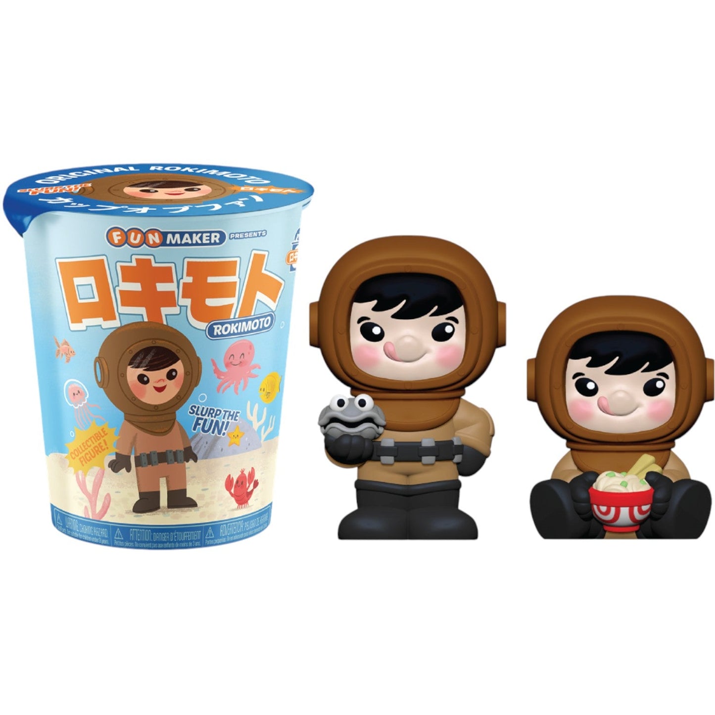 Set of 6 Ralphie's Funhouse ROKIMOTO Series 2 figures from Funmaker Inc., featuring fun, colorful collectible toys.