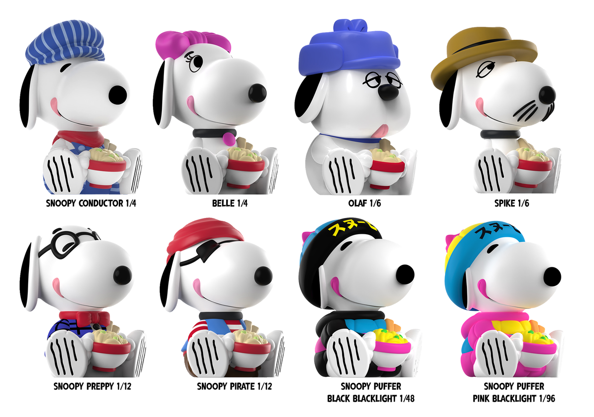 Funmaker Inc. ROKIMOTO x Peanuts Series #2 collectible figure in sealed blind cup, arriving fall 2026 from Ralphie's Funhouse