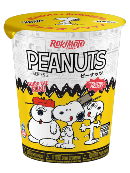 Blinded sealed Funmaker Inc. ROKIMOTO x Peanuts Series #2 toy collectible by Ralphie's Funhouse, arriving Fall 2026.