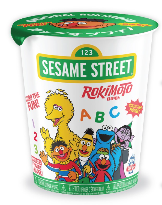 Sealed Funmaker Inc. ROKIMOTO x Sesame Street Series One blind cup by Ralphie's Funhouse, upcoming spring 2026 release.