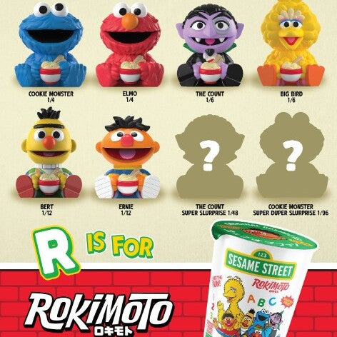 Sealed Funmaker Inc. ROKIMOTO x Sesame Street Series One blind cup toy, arriving spring 2026, from Ralphie's Funhouse.