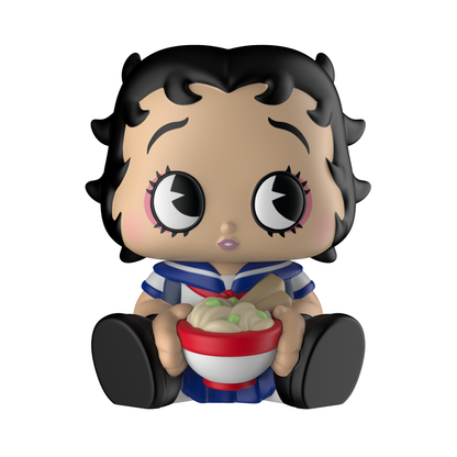 Ralphie's Funhouse Funmaker Inc. ROKIMOTO x Betty Boop Series #1 collectible figure sealed in blind cup, arriving Summer 2026.