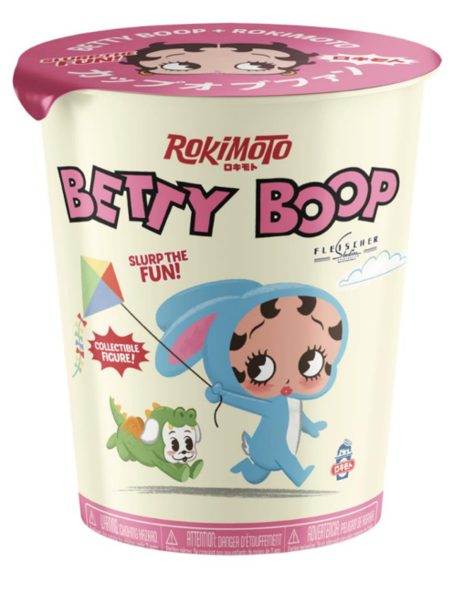 Funmaker Inc. ROKIMOTO x Betty Boop Series #1 collectible toy in sealed blind cup, upcoming summer 2026 from Ralphie's Funhouse