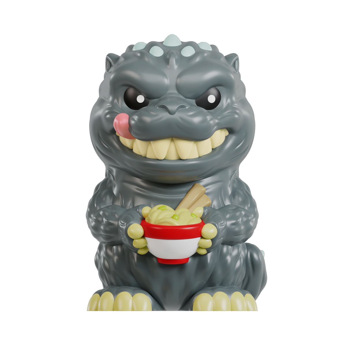 Sealed Funmaker Inc. ROKIMOTO x Godzilla blind cup from Ralphie's Funhouse, featuring Godzilla design on collectible cup.