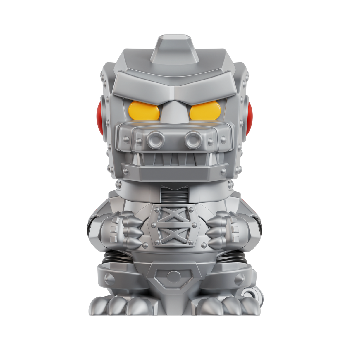 Sealed Funmaker Inc. ROKIMOTO x Godzilla blind cup featuring colorful Godzilla design in a clear plastic packaging.