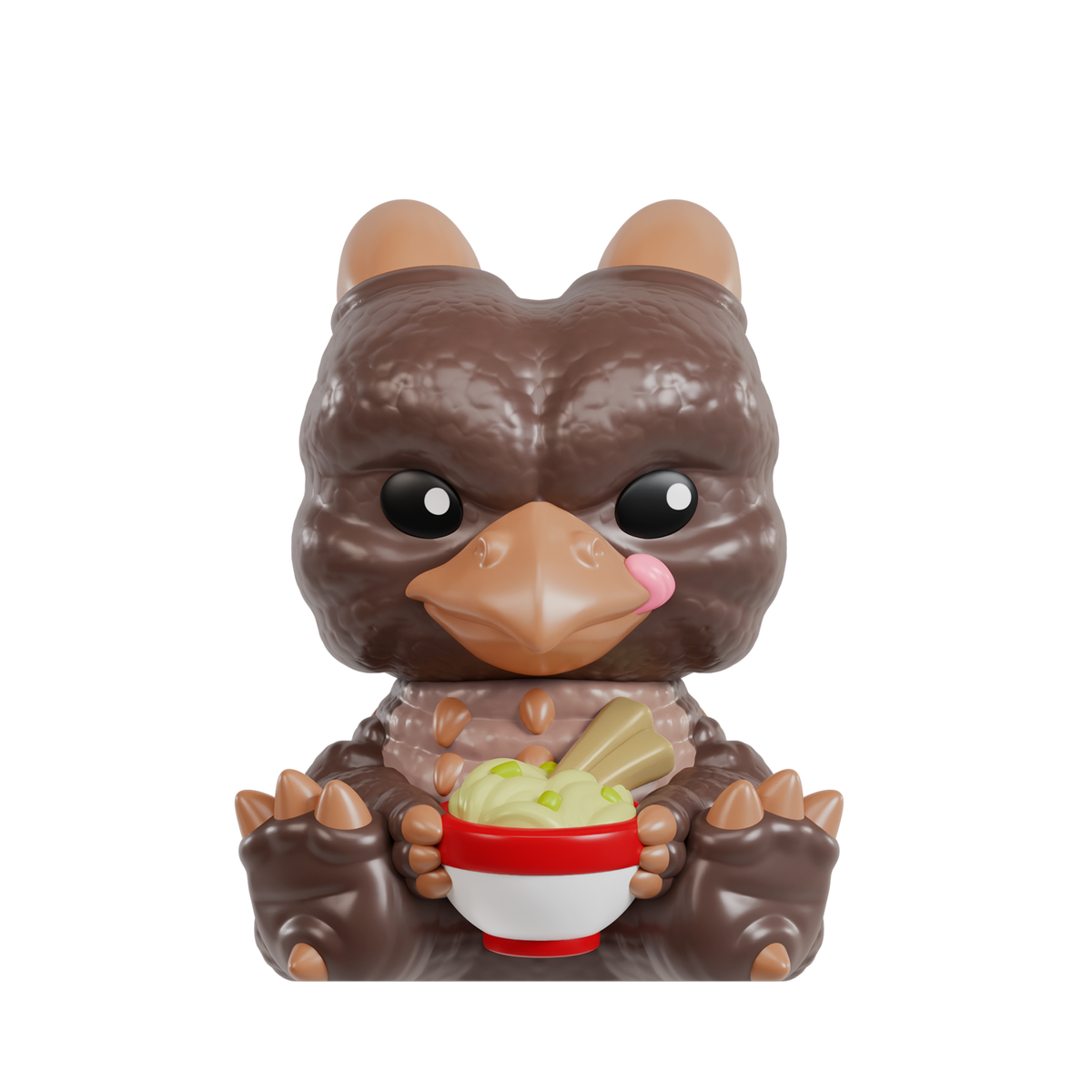 Sealed Funmaker Inc. ROKIMOTO x Godzilla blind cup featuring colorful Godzilla design in sealed packaging.