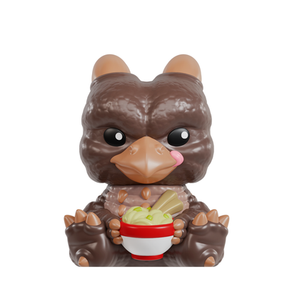 Sealed Funmaker Inc. ROKIMOTO x Godzilla blind cup featuring colorful Godzilla design in sealed packaging.