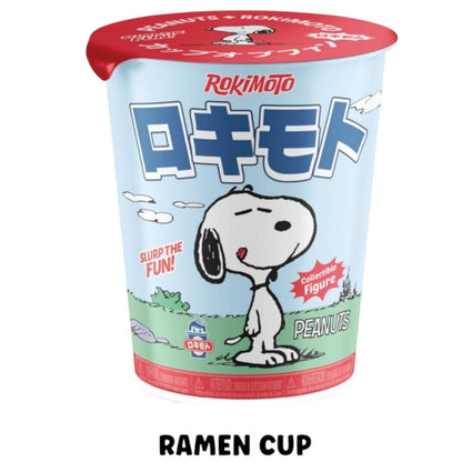 Sealed Ralphie's Funhouse ROKIMOTO x Peanuts blind cup featuring cartoon character design, in-stock collectible toy.