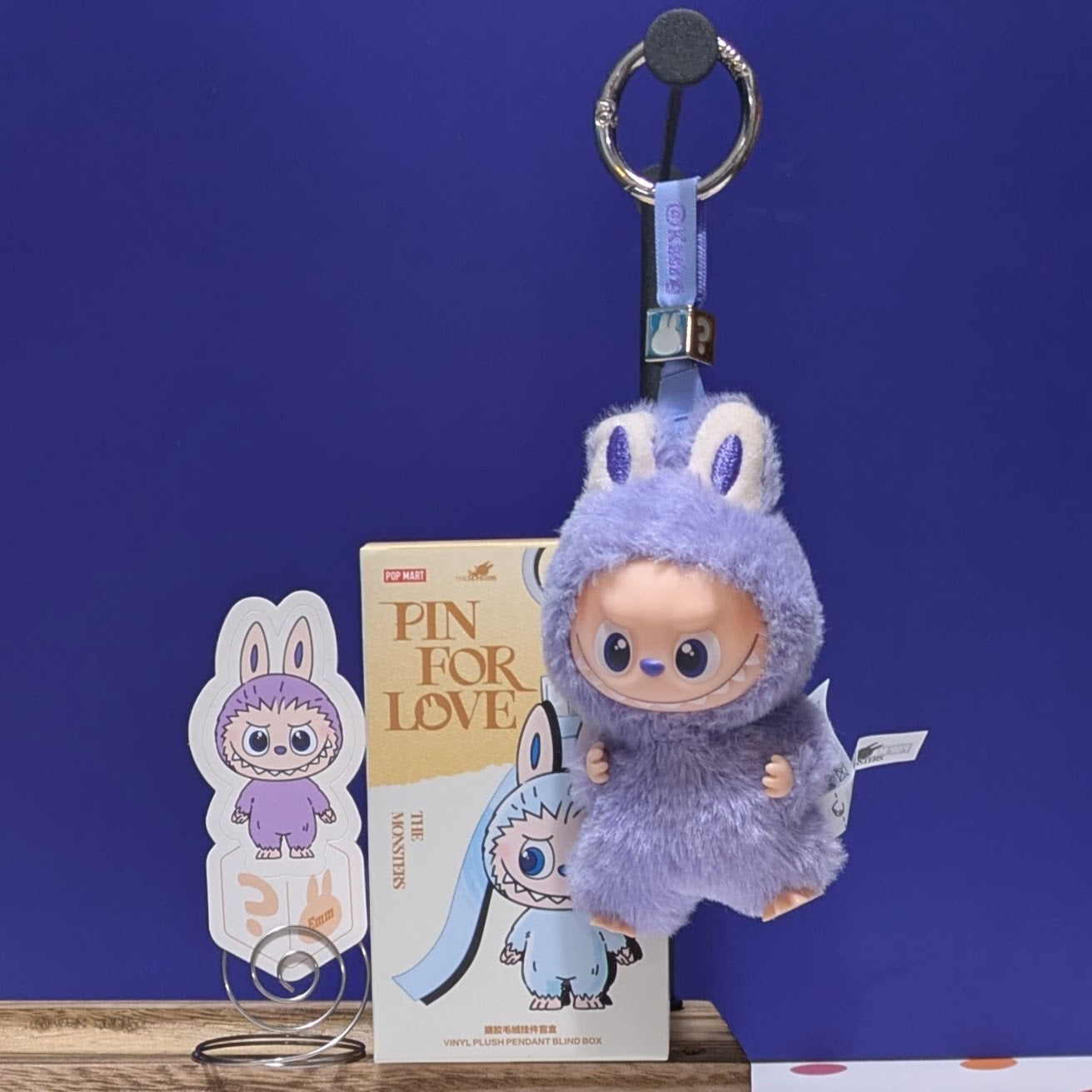Ralphie's Funhouse Popmart Labubu Pin for Love, sealed blind box with letter options, collectible accessory, in stock.