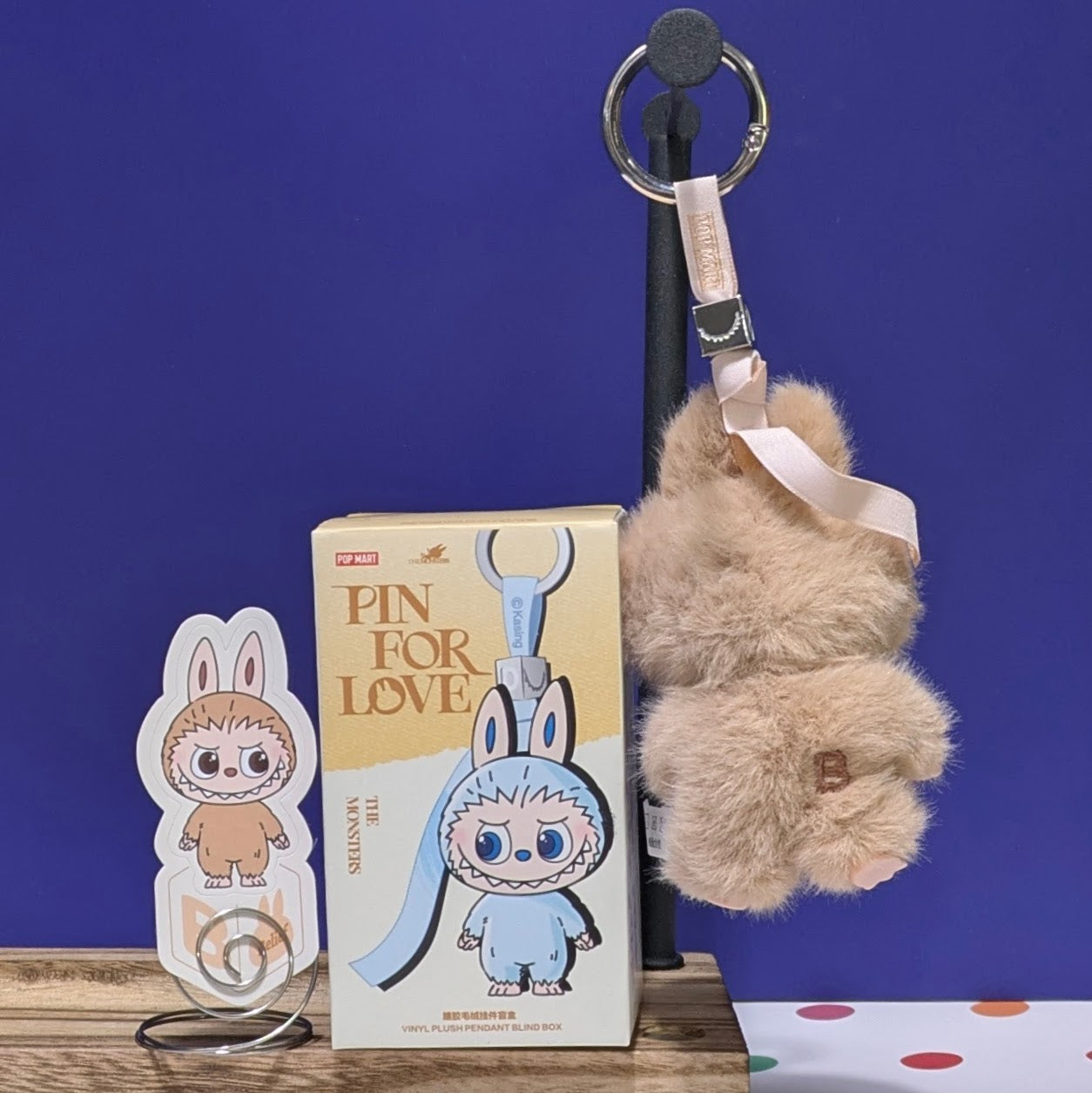 Popmart Labubu Pin for Love from Ralphie's Funhouse, featuring a sealed blind box with a letter design in stock.