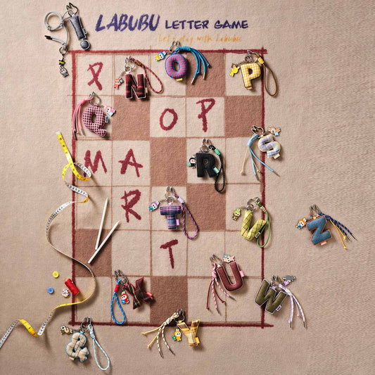 Ralphie's Funhouse Popmart Love Series letter P pendant pin in a blind box, featuring a colorful pendant with a love-themed design.