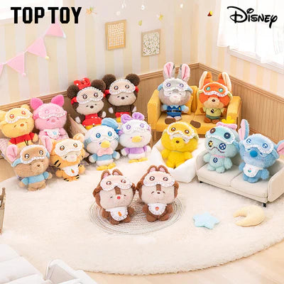 Sealed Miniso Disney Squinting Sleepwear plush keychain blind box from Ralphie's Funhouse, featuring cute character designs.