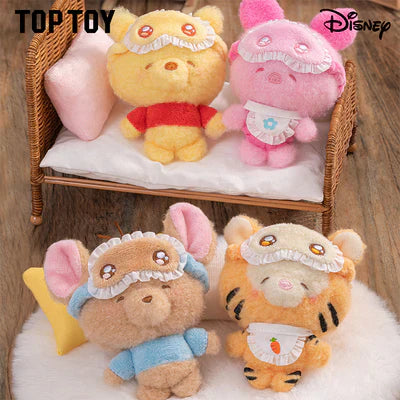 Miniso Disney Squinting Sleepwear Series plush keychain from Ralphie's Funhouse blind box, soft character toy with adorable design
