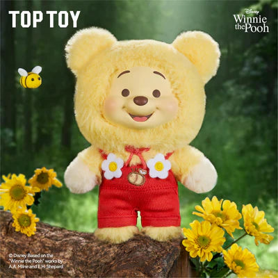 Sealed Minnie the Pooh plush blind box from Disney Candy Series by Miniso, featuring colorful Winnie the Pooh character plush toy.