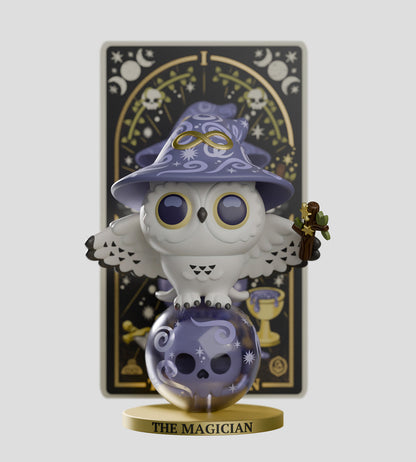 Sealed Kaleidos Creative Wild Magic Tarot blind box from Ralphie's Funhouse, featuring colorful artwork and tarot card designs inside.