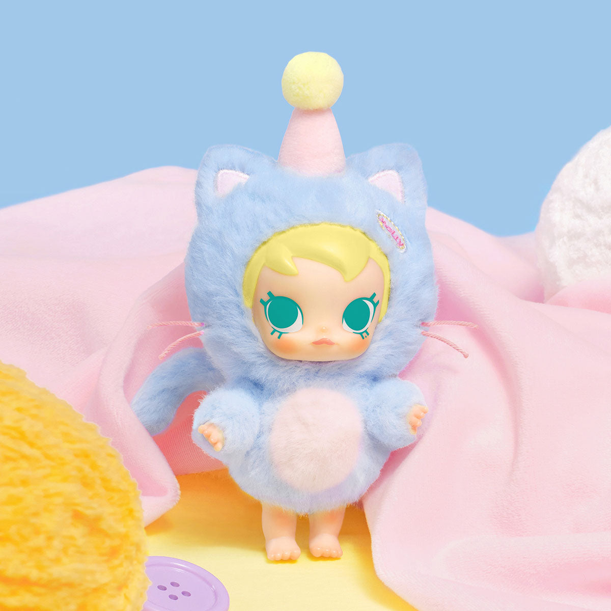 Sealed PopMart Baby Molly Pocket Friends vinyl plush pendant blind box from Ralphie's Funhouse, in stock.