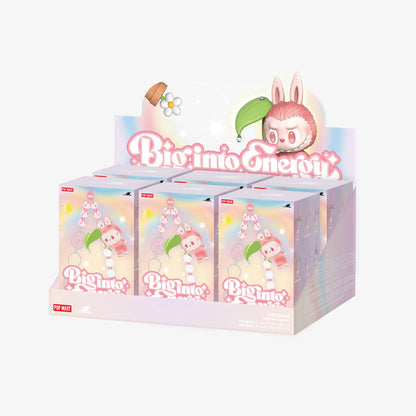 Sealed POPMART Big into Energy Series Labubu phone charm blind box from Ralphie's Funhouse, featuring colorful packaging and artwork.