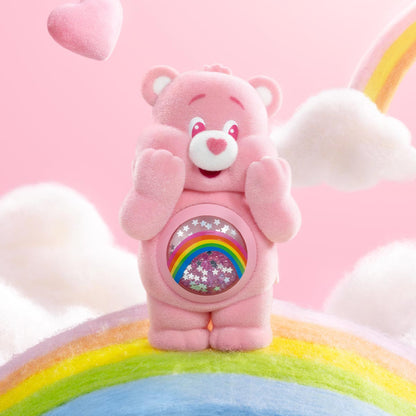 Sealed blind box of POPMART Care Bears Colorful Hugs Series figures from Ralphie's Funhouse, featuring vibrant Care Bears characters.