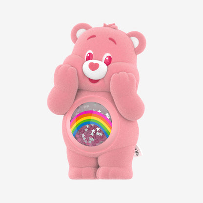 Sealed Ralphie's Funhouse POPMART Care Bears Colorful Hugs Series figure in a blind box, featuring bright, colorful bear characters.