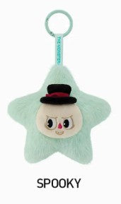 Sealed POPMART Classic Series Sparkly Plush Pendant Blind Box featuring Labubu plush toy from Ralphie's Funhouse.